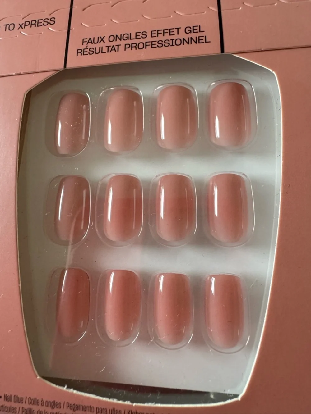 OPI xPRESSION Classic Pink Orange Press-On Nails - Picture 2 of 8